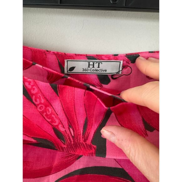 NWOT HT360 Collective Banana Print Maxi Skirt in Pink SZ XS - Picture 4 of 7